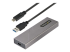 M2-USB-C-NVME-SATA - StarTech.com Boîtier Externe SSD M.2 NVMe/SATA - Angle gauche