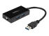 USB31000S2H - StarTech.com Adaptateur réseau USB 3.0 vers Gigabit Ethernet avec hub USB 3.0 à 2 ports (USB31000S2H) - Angle gauche