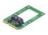 MSAT2SAT3 - StarTech.com Adaptateur mSATA vers DD / SSD SATA 2,5" ou 3,5" - Angle gauche