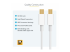 MDPMM1MW - StarTech.com Câble blanc Mini DisplayPort 1 m - M/M - De face