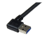 USB3SAB1MRA - StarTech.com Câble USB 3.0 SuperSpeed A vers B coudé à angle droit de 90° 1 m - Gros plan