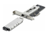 M2-REMOVABLE-PCIE-N1 - StarTech.com Adaptateur SSD M.2 NVMe vers PCIe x4 avec Plateau pour PCIe - Angle gauche