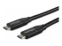USB2C5C1M - StarTech.com Câble USB-C vers USB-C avec Power Delivery 5A de 1 m - Gros plan