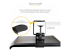 KEYBOARD-TRAY-CLAMP1 - StarTech.com Under-Desk Keyboard Tray, Clamp-on Keyboard Holder, Supports up to 12kg (26.5lb), Sliding Keyboard and Mouse Drawer with C-Clamps, Height Adjustable Keyboard Tray - Gros plan