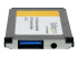ECUSB3S11 - StarTech.com Carte Adaptateur ExpressCard vers 1 Port USB 3.0 avec Support UASP - Côté gauche