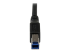 USB3SAB1MRA - StarTech.com Câble USB 3.0 SuperSpeed A vers B coudé à angle droit de 90° 1 m - Gros plan