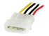LP4POWEXT12 - StarTech.com Câble d'Extension Alimentation Molex LP4 30 cm - Angle droit
