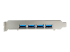 PEXUSB314A2V2 - StarTech.com Carte PCIe 4 Ports USB 3.2 Gen 2 10Gbps - Côté gauche