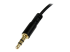 MU1MMSRA - StarTech.com Câble audio stéréo Slim 3,5 mm à angle droit de 30 cm - Gros plan