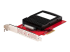 PEX4SFF8639U3 - StarTech.com U.3 to PCIe Adapter Card, PCIe 4.0 x4 Adapter For 2.5" U.3 NVMe SSDs, SFF-TA-1001 PCI Express Add-in Card for Desktops/Servers, TAA Compliant - Angle gauche