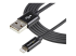 USBLT2MB - StarTech.com Câble Apple® Lightning vers USB pour iPhone, iPod, iPad 2 m Noir - Angle droit