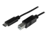 USB2CB1M - StarTech.com Câble USB 2.0 USB-C vers USB-B de 1 m - Angle droit