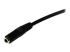 MUHSMF2M - StarTech.com Câble d'extension de casque TRRS 4 positions 3,5 mm de 2 m - M/F - Angle droit