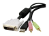 DVID4N1USB10 - StarTech.com Câble de commutateur KVM DVI-D Dual Link USB 4 en 1 de 3m avec audio et microphone - Gros plan