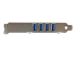 PEXUSB3S4V - StarTech.com Carte contrôleur PCI Express à 4 ports USB 3.0 SuperSpeed - Côté gauche