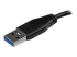 USB3AUB15CMS - StarTech.com Câble SuperSpeed USB 3.0 slim et court A vers Micro B de 15 cm - Gros plan