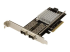PEX20000SFPI - StarTech.com Carte réseau PCIe 2 ports fibre 10 GbE - Angle gauche