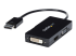 DP2VGDVHD - StarTech.com Adaptateur de voyage DisplayPort vers VGA / DVI / HDMI - Angle gauche
