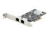 PR22GI-NETWORK-CARD - StarTech.com Carte Réseau PCIe à 2 Ports 2,5 Gbps NBASE-T, Intel I225-V - Angle gauche