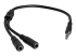 MUYHSMFF - StarTech.com Adaptateur casque avec prises écouteur / microphone séparées - Angle gauche