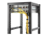 CMHOOK1UN - StarTech.com Anneau Métallique Gestion de Câbles Vertical pour Racks de Serveur 1U - Angle droit
