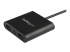 USB32HD2 - StarTech.com Adaptateur USB 3.0 vers double HDMI, 1x 4K 30Hz et 1x 1080p, carte vidéo et graphique externe, dongle adaptateur d'affichage double moniteur USB Type-A vers HDMI, prend en charge Windows uniquement, noir - Gros plan