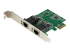 ST1000SPEXD4 - StarTech.com Carte adaptateur réseau serveur Gigabit PCI Express double port - Angle gauche