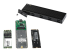 SM2E1BMU31C - StarTech.com Boitier USB-C 10Gbps vers M.2 NVMe/SATA SSD - Angle droit