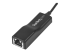 USB2100 - StarTech.com Adaptateur réseau USB 2.0 vers Ethernet - Angle gauche