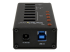 ST4300U3C3 - StarTech.com Hub USB 3.0 Alimenté de 4 ports avec Station de Recharge de 3 ports USB (2 x 1A, 1 x 2A) - Retour