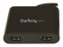 USB32HD2 - StarTech.com Adaptateur USB 3.0 vers double HDMI, 1x 4K 30Hz et 1x 1080p, carte vidéo et graphique externe, dongle adaptateur d'affichage double moniteur USB Type-A vers HDMI, prend en charge Windows uniquement, noir - Gros plan