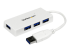 ST4300MINU3W - StarTech.com Hub USB 3.0 à 4 ports avec câble intégré - Angle droit