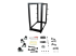 4POSTRACK25U - StarTech.com Rack de serveur réglable à cadre ouvert 25U 4 montants - De face