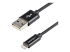 USBLT2MB - StarTech.com Câble Apple® Lightning vers USB pour iPhone, iPod, iPad 2 m Noir - Angle droit