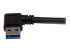 USB3SAB1MRA - StarTech.com Câble USB 3.0 SuperSpeed A vers B coudé à angle droit de 90° 1 m - Gros plan