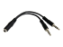 MUYHSFMM - StarTech.com Câble séparateur de casque 4 broches de 3,5 mm vers 2 x 3 broches de 3,5 mm - De face