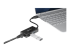 USB31000S2H - StarTech.com Adaptateur réseau USB 3.0 vers Gigabit Ethernet avec hub USB 3.0 à 2 ports (USB31000S2H) - Angle gauche