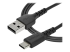 RUSB2AC1MB - StarTech.com Câble de Chargement 1m USB A vers USB C - Angle droit
