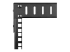 RK812WALLOA - StarTech.com Rack à Cadre Ouvert Noir 8 U - Gros plan