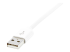 USBLT2MW - StarTech.com Câble Apple® Lightning vers USB pour iPhone, iPod, iPad 2 m Blanc - Gros plan