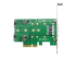 PEXM2SAT32N1 - StarTech.com Adaptateur SSD M.2 NGFF à 3 ports - Dessous