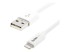 USBLT2MW - StarTech.com Câble Apple® Lightning vers USB pour iPhone, iPod, iPad 2 m Blanc - Gros plan