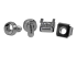 CABSCREWM62 - StarTech.com Paquet de 100 Vis et Ecrous Cages M6 pour Rack ou Armoire Serveur - Multi-angles