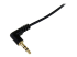 MU1MMSRA - StarTech.com Câble audio stéréo Slim 3,5 mm à angle droit de 30 cm - Gros plan