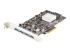 PEXUSB314A2V2 - StarTech.com Carte PCIe 4 Ports USB 3.2 Gen 2 10Gbps - Angle gauche