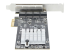 PR42GI-NETWORK-CARD - StarTech.com Carte Réseau PCIe à 4 Ports 2,5 Gbps NBASE-T, Intel I225-V - Côté droit