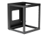 RK1219WALLOH - StarTech.com Rack Réseau Mural 12U à 4 Montants, Rack Serveur à Charnières 19" avec Profondeur de Montage 19.8", Rack de Données Mural pour IT/AV/Panneau de Patch/Equipement IT - Angle gauche