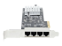 PR42GI-NETWORK-CARD - StarTech.com Carte Réseau PCIe à 4 Ports 2,5 Gbps NBASE-T, Intel I225-V - Côté gauche