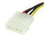 SATAPOWADAP - StarTech.com Câble adaptateur d'alimentation LP4 vers SATA de 15 cm - Gros plan