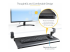 KEYBOARD-TRAY-CLAMP1 - StarTech.com Under-Desk Keyboard Tray, Clamp-on Keyboard Holder, Supports up to 12kg (26.5lb), Sliding Keyboard and Mouse Drawer with C-Clamps, Height Adjustable Keyboard Tray - Angle gauche